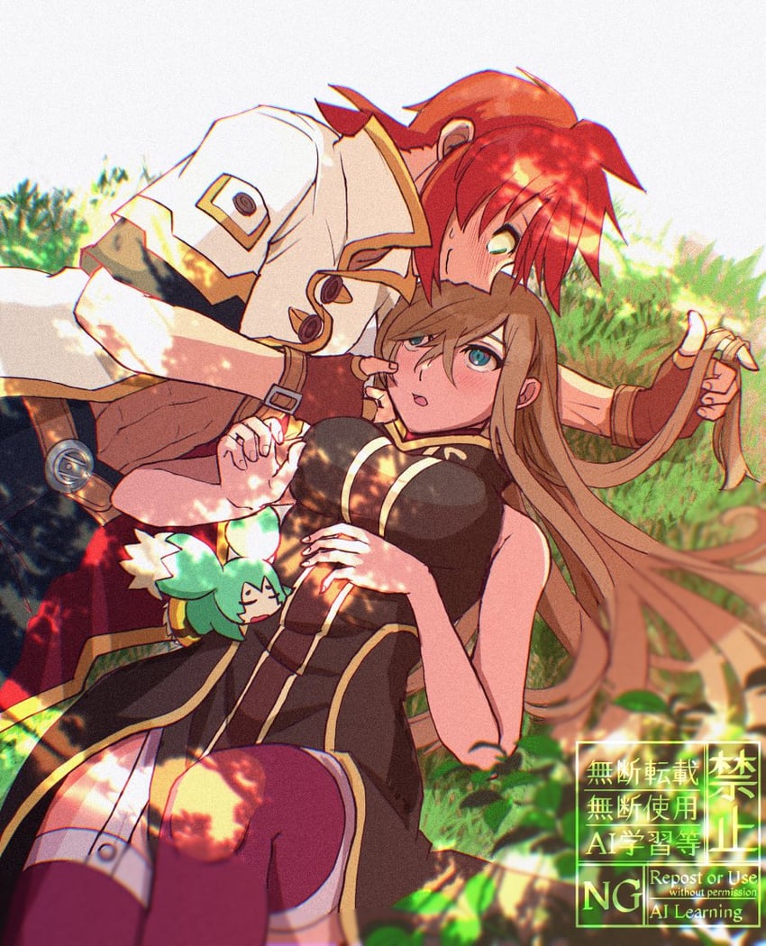 tear grants, luke fon fabre, and mieu (tales of and 1 more) drawn by komegura