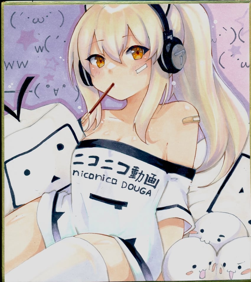 ayanami, terebi-chan, and shoboon (azur lane and 1 more) drawn by user_xdhg7247