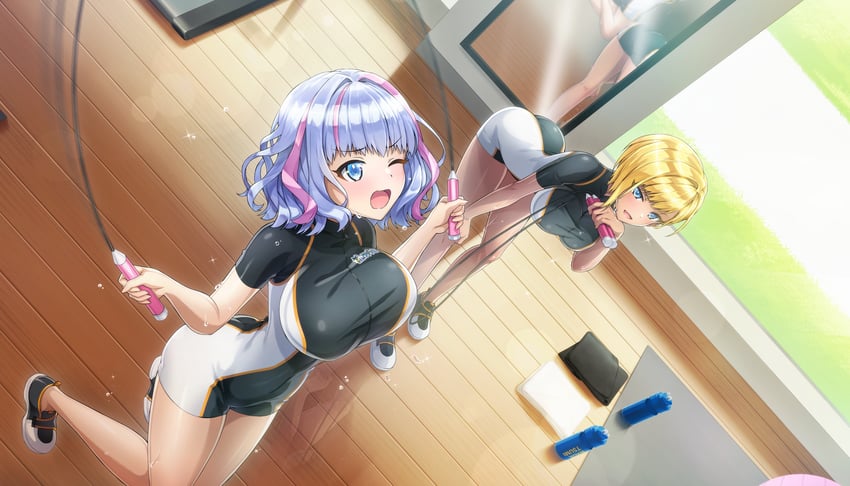 kukuri tomo and murahaya mashio (dolphin wave) drawn by ootomo_takuji
