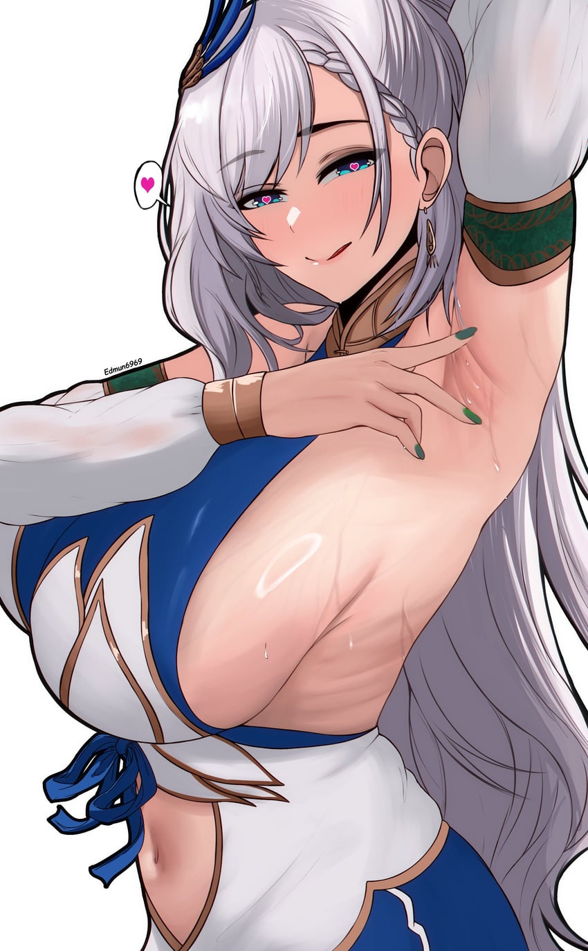 pavolia reine (hololive and 1 more) drawn by edmun6969