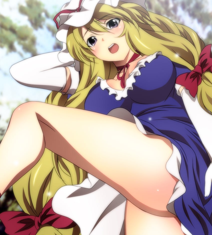 yakumo yukari (touhou) drawn by yadokari_genpachirou