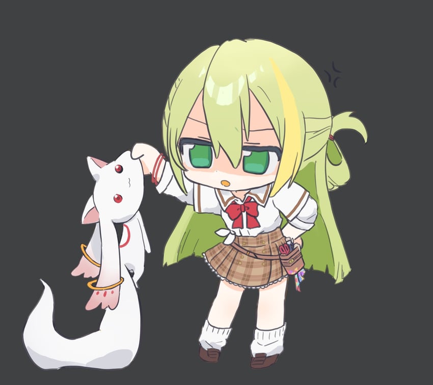 kyubey and alina gray (mahou shoujo madoka magica and 1 more) drawn by umimiminn