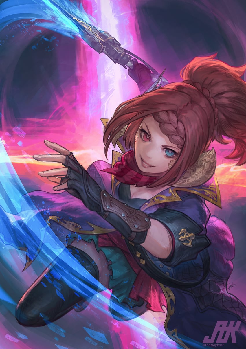 warrior of light and gunbreaker (final fantasy and 1 more) drawn by thatjaykart