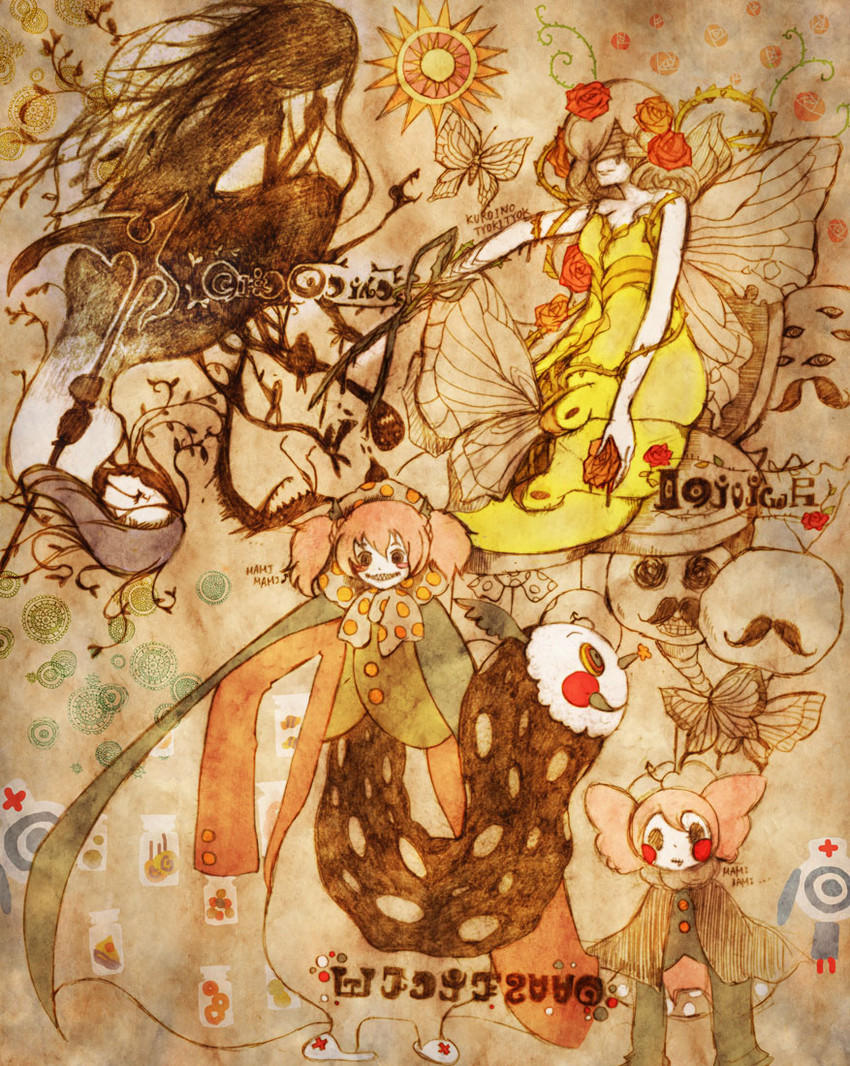 charlotte, gertrud, and elsa maria (mahou shoujo madoka magica) drawn by gin_ji