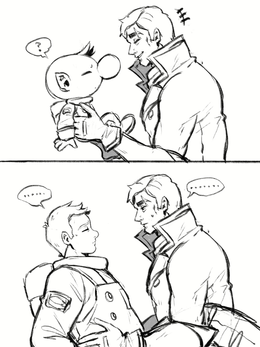 olimar and captain falcon (super smash bros. and 2 more) drawn by numbers_(pigpenandpaper)