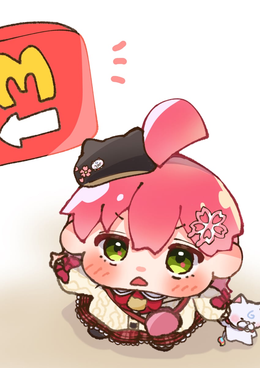 sakura miko and 35p (hololive and 1 more) drawn by snxa8737