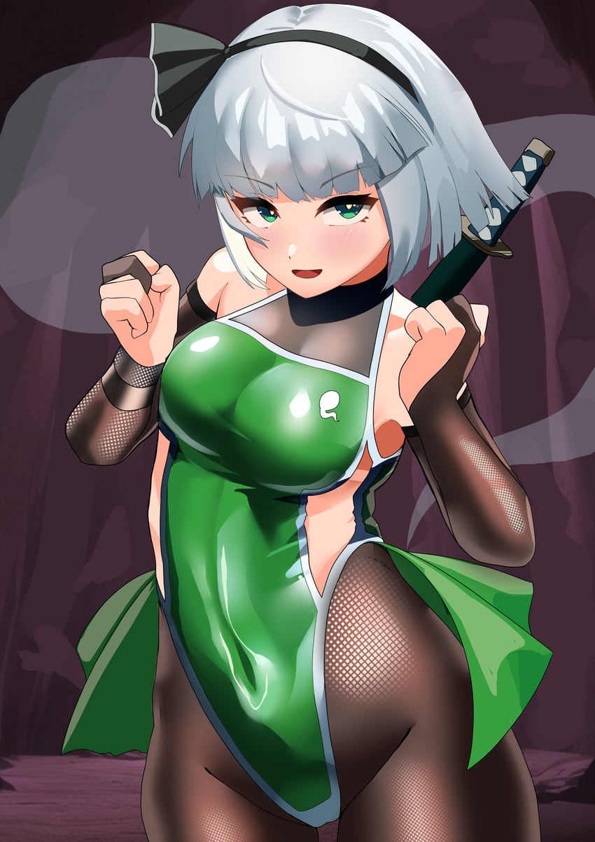 konpaku youmu (touhou and 1 more) drawn by urizaku3