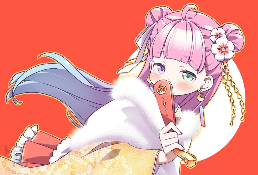 himemori luna (hololive) drawn by meru_corone