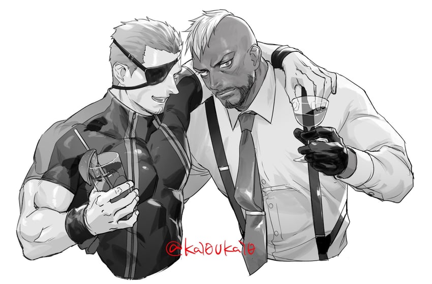 ramon and seth (the king of fighters) drawn by katou_teppei
