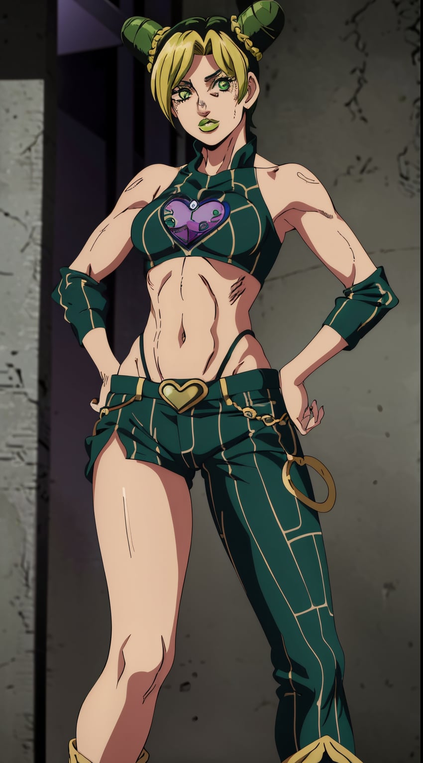 kujo jolyne (jojo no kimyou na bouken and 1 more)