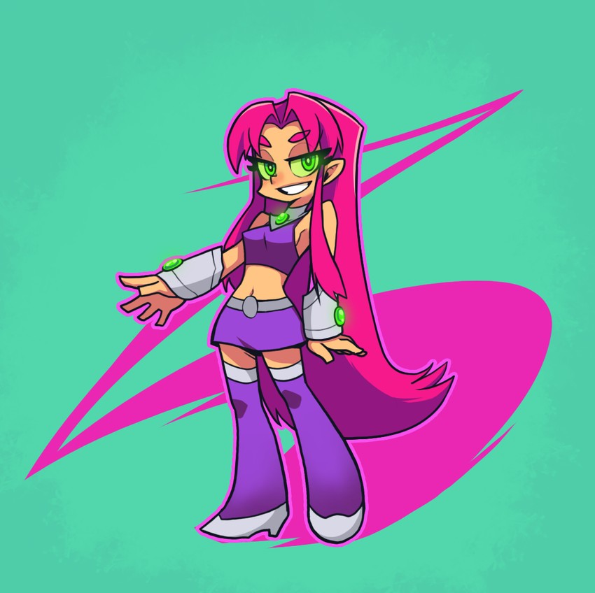 starfire (dc comics and 3 more) drawn by darkcross
