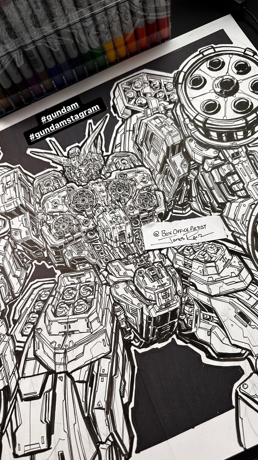 gundam heavyarms (gundam and 1 more) drawn by james_raiz