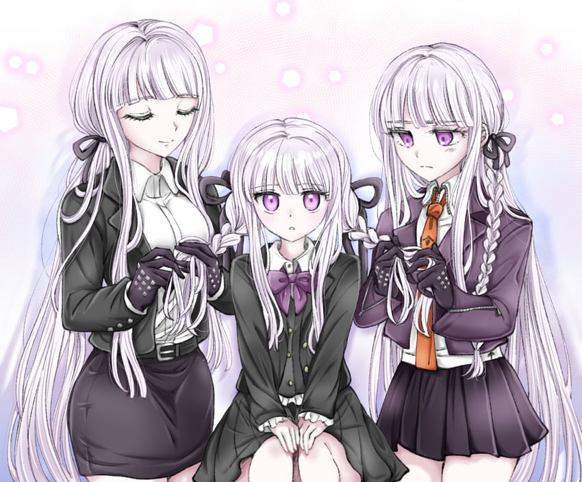 kirigiri kyoko (danganronpa and 2 more) drawn by moon_(moon0771110)