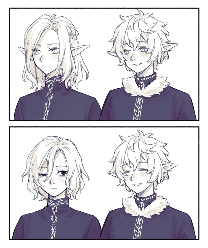 mithrun and mithrun's brother (dungeon meshi) drawn by norinorirandom