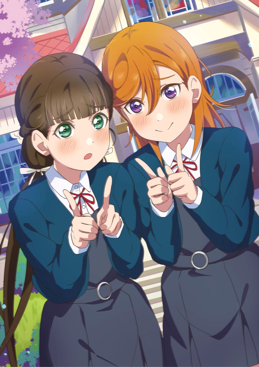shibuya kanon and sakurakoji kinako (love live! and 1 more) drawn by aozora_aoi