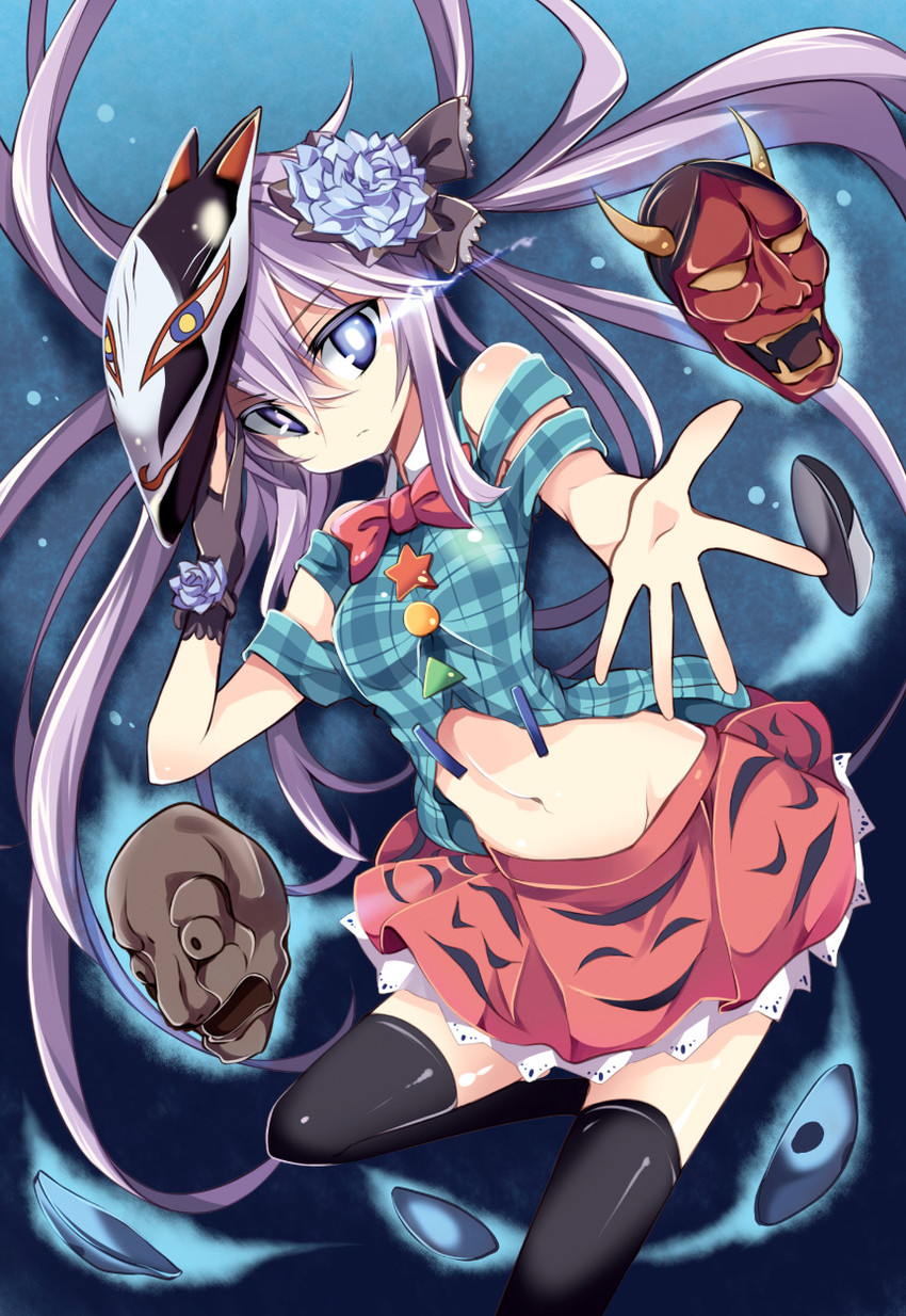 hata no kokoro (touhou) drawn by maturiuta_sorato