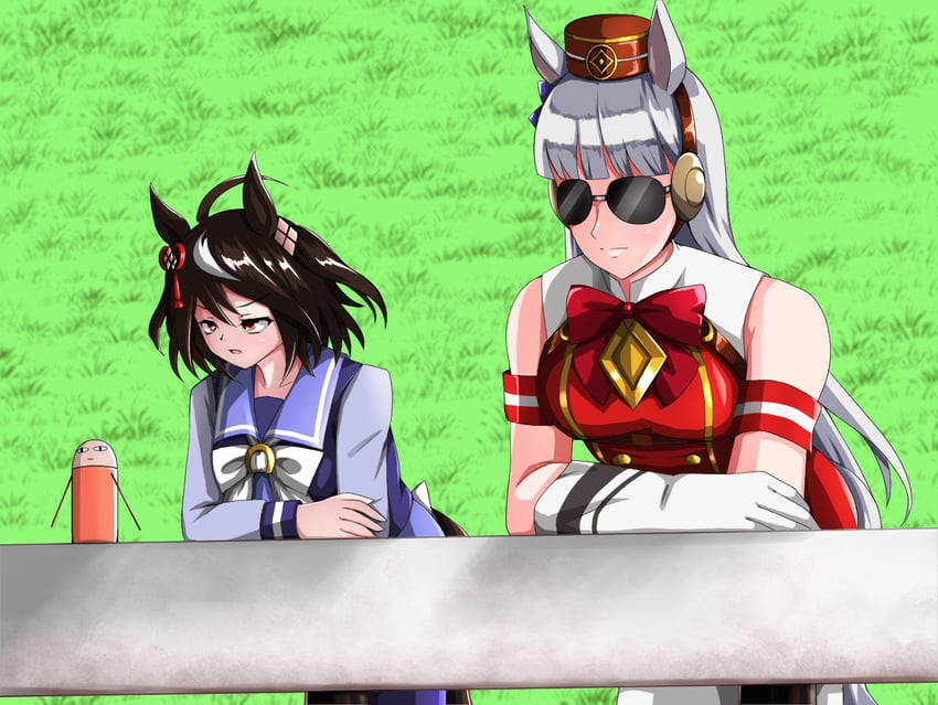 gold ship, kitasan black, quattro bajeena, justaway, and just a way (umamusume and 3 more) drawn by meso_(zgmf-xv)
