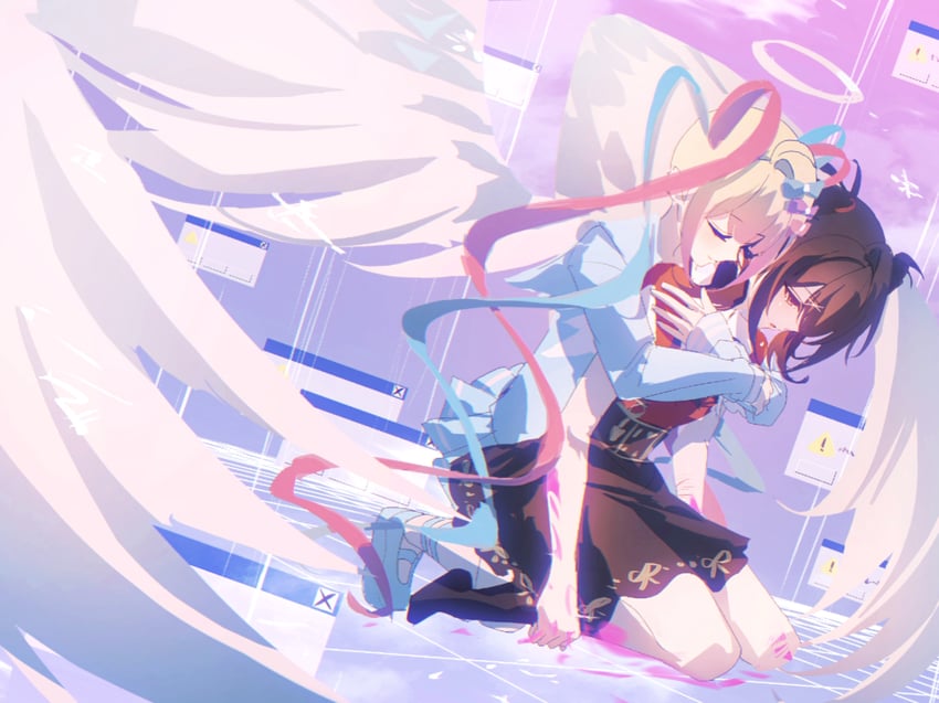 chouzetsusaikawa tenshi-chan and ame-chan (needy girl overdose and 2 more) drawn by junpaku_karen