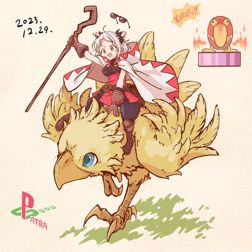 white mage and suou patra (final fantasy and 1 more) drawn by gagame