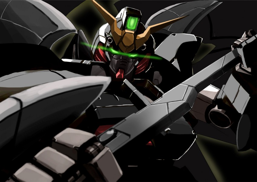 gundam deathscythe hell custom (gundam and 1 more) drawn by nana_g