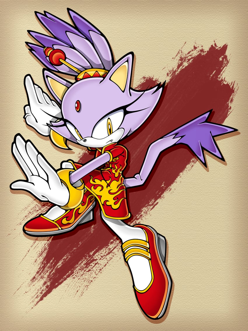 blaze the cat (sonic and 1 more) drawn by fuzon-s and neo_(blazykun)