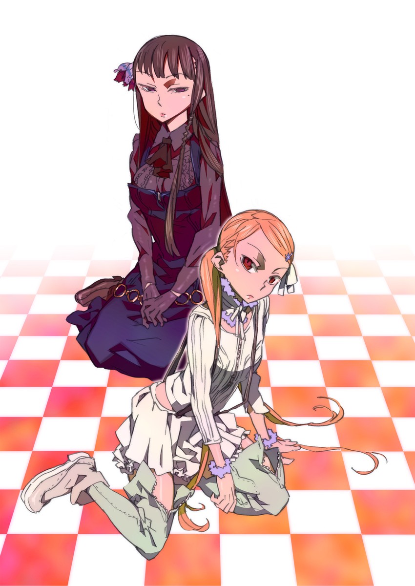 kurenai yuugure and asahina tomoshibi (yuuhi romance) drawn by katou_haruaki
