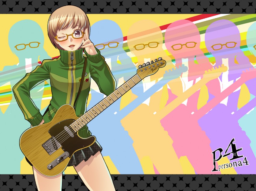 satonaka chie (persona and 1 more) drawn by terumii