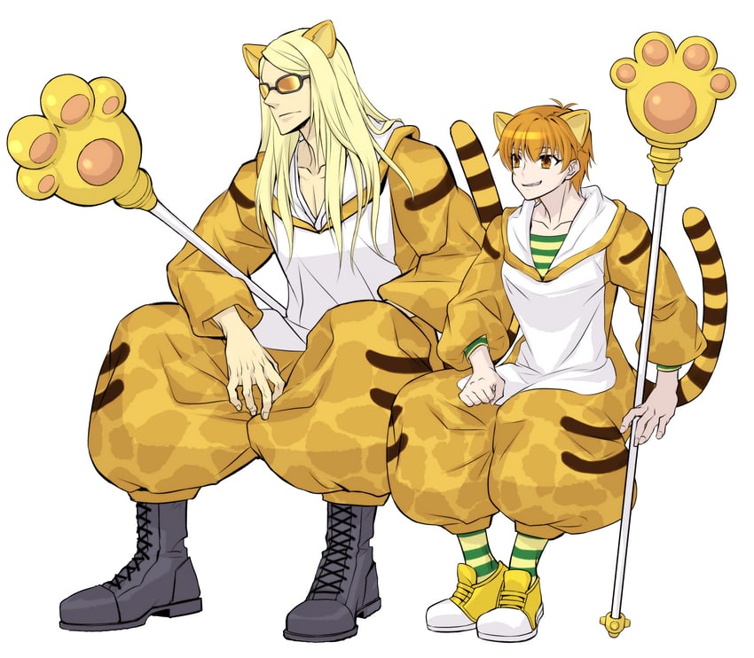 tezcatlipoca and jaguarman (fate and 1 more) drawn by ria_(ria89921957)