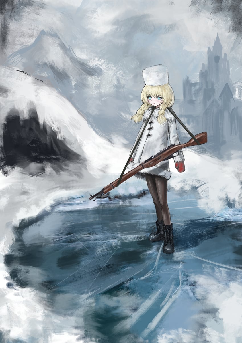 gerda (black souls and 1 more) drawn by ropeperson