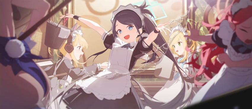 toki, aris, momoi, midori, and yuzu (blue archive) drawn by senshu