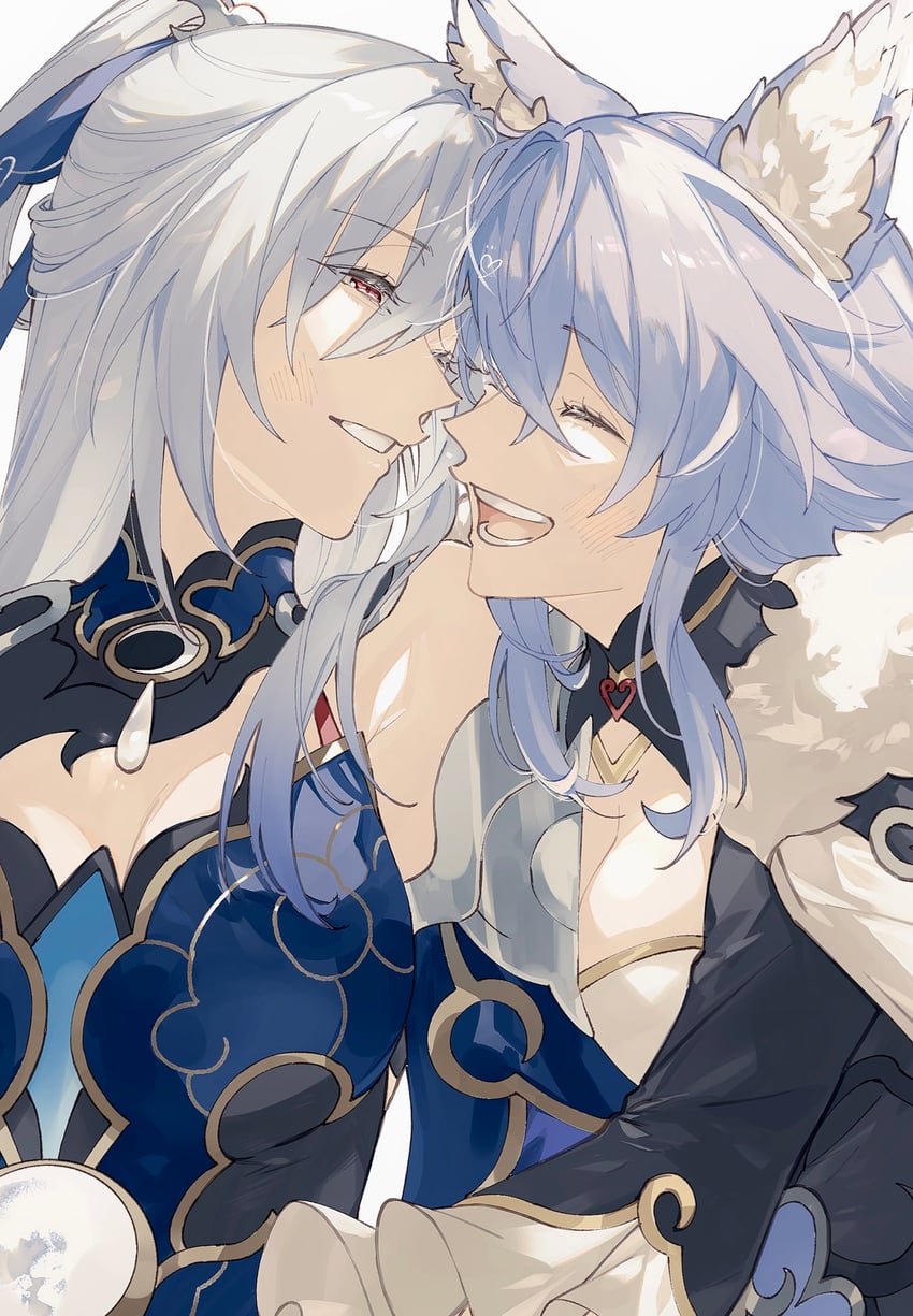 jingliu and baiheng (honkai and 1 more) drawn by sorako_(yoshida_t)