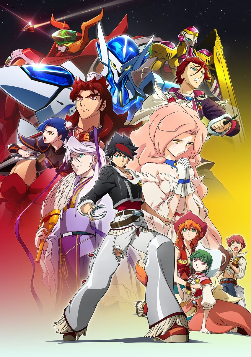 fine forte, back arrow, shu bi, elsha lean, kai rhodan, and 7 more (back arrow) drawn by kanno_toshiyuki
