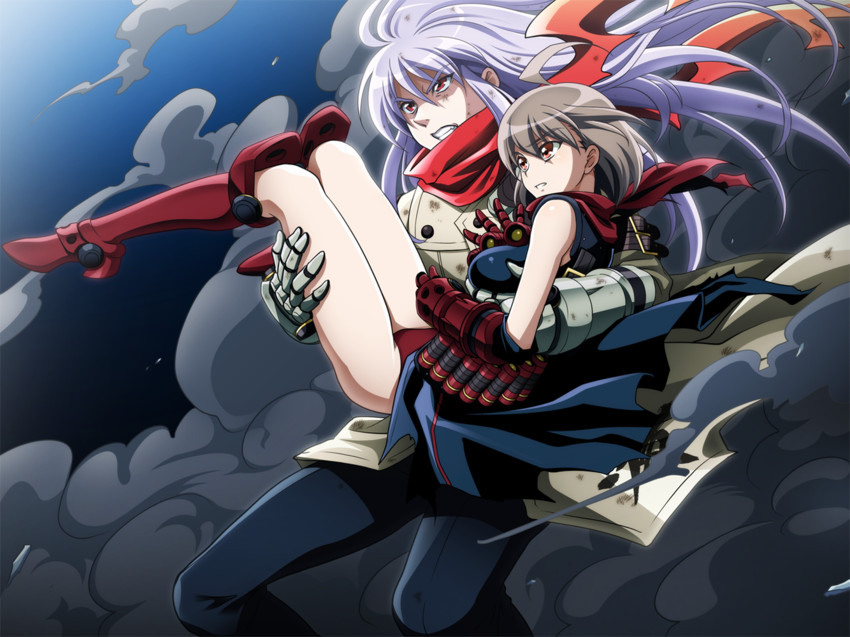 hongou haruna and colonel mirror (dengeki stryker) drawn by say_(sakabin)