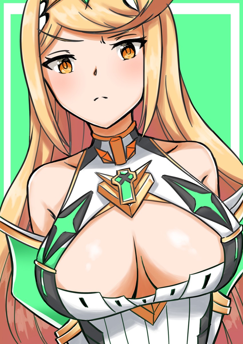 mythra (xenoblade chronicles and 1 more) drawn by theakingu