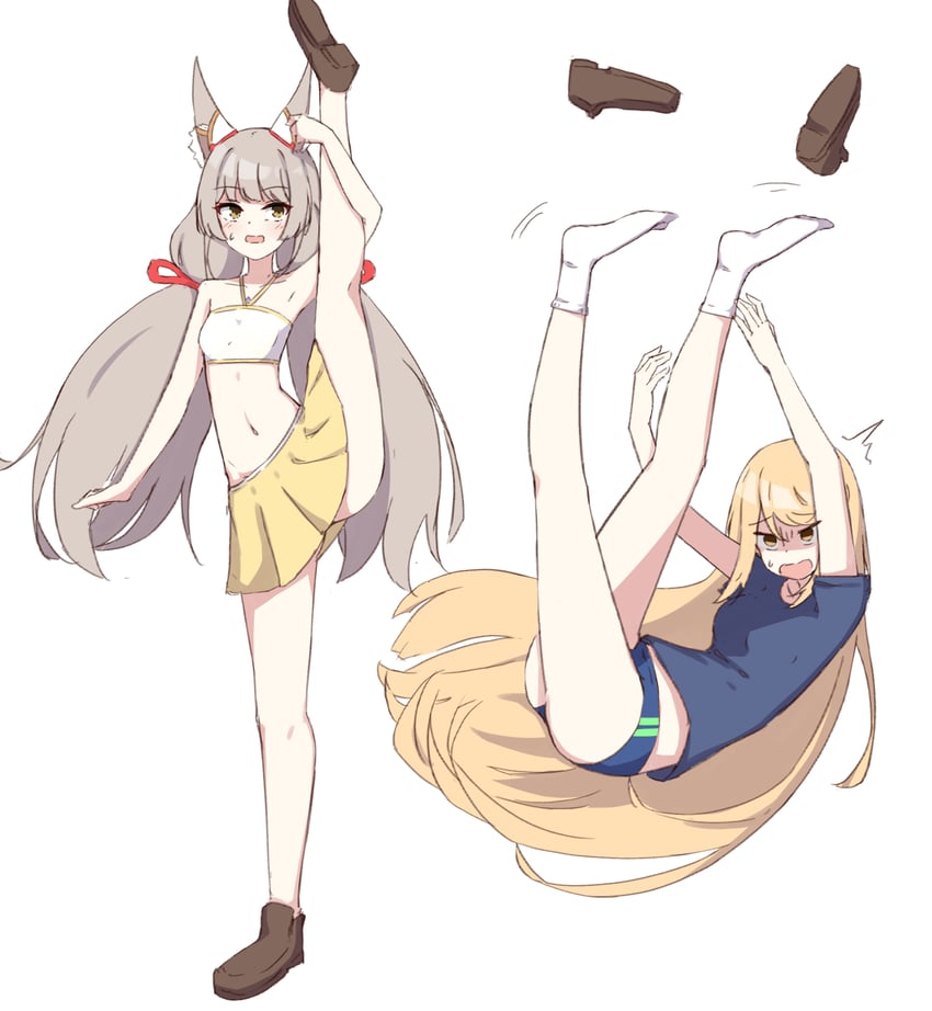 mythra and nia (xenoblade chronicles and 1 more) drawn by chirun0