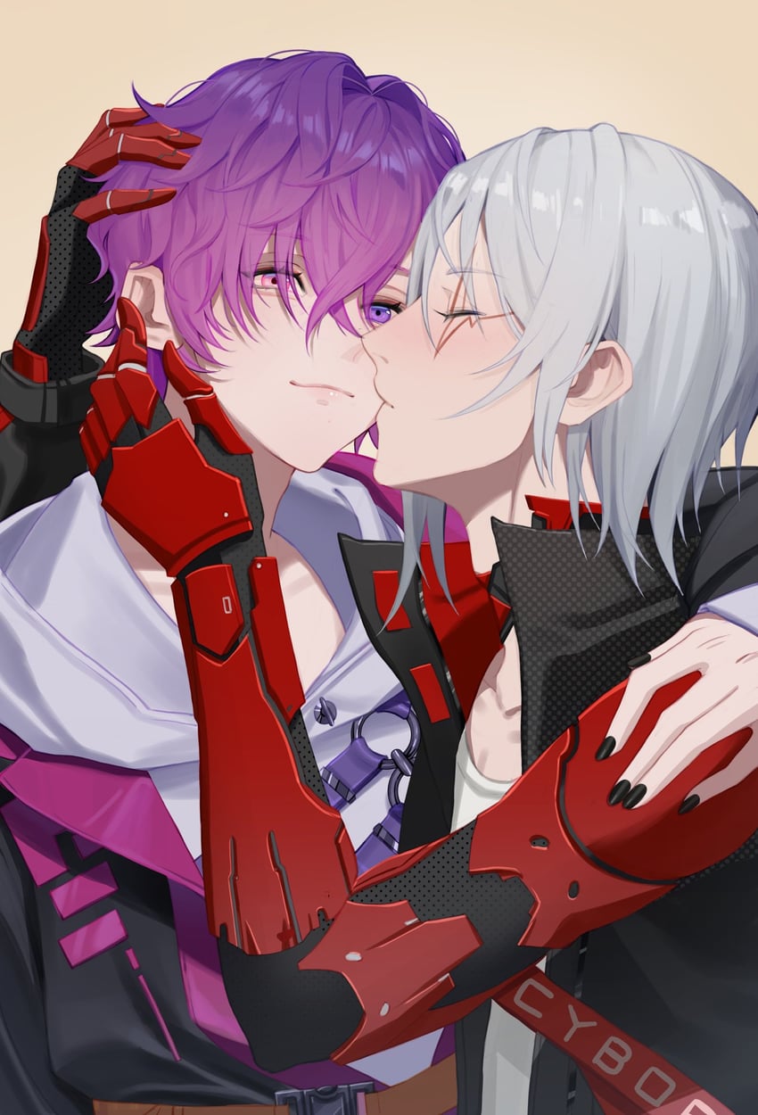 uki violeta and fulgur ovid (nijisanji and 1 more) drawn by mumu_(stars0812131)