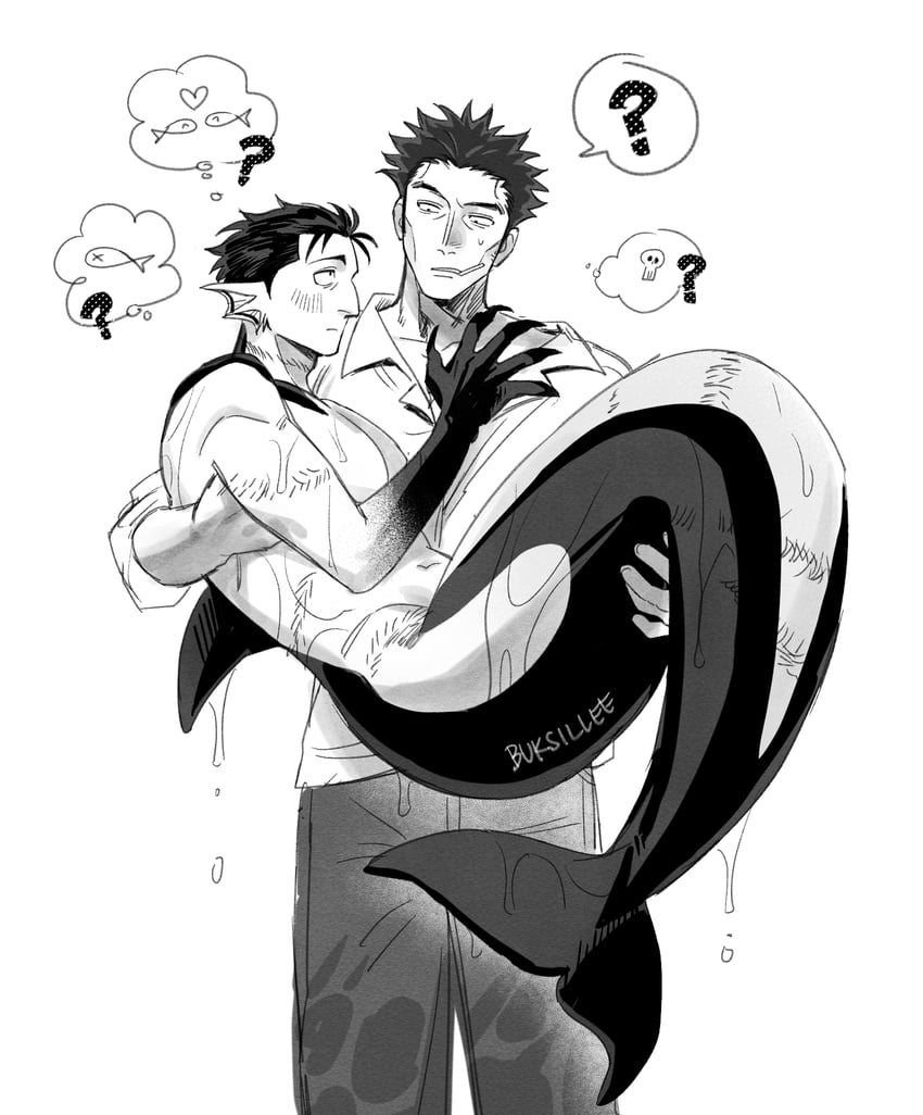 higuruma hiromi and kusakabe atsuya (jujutsu kaisen) drawn by buksillee