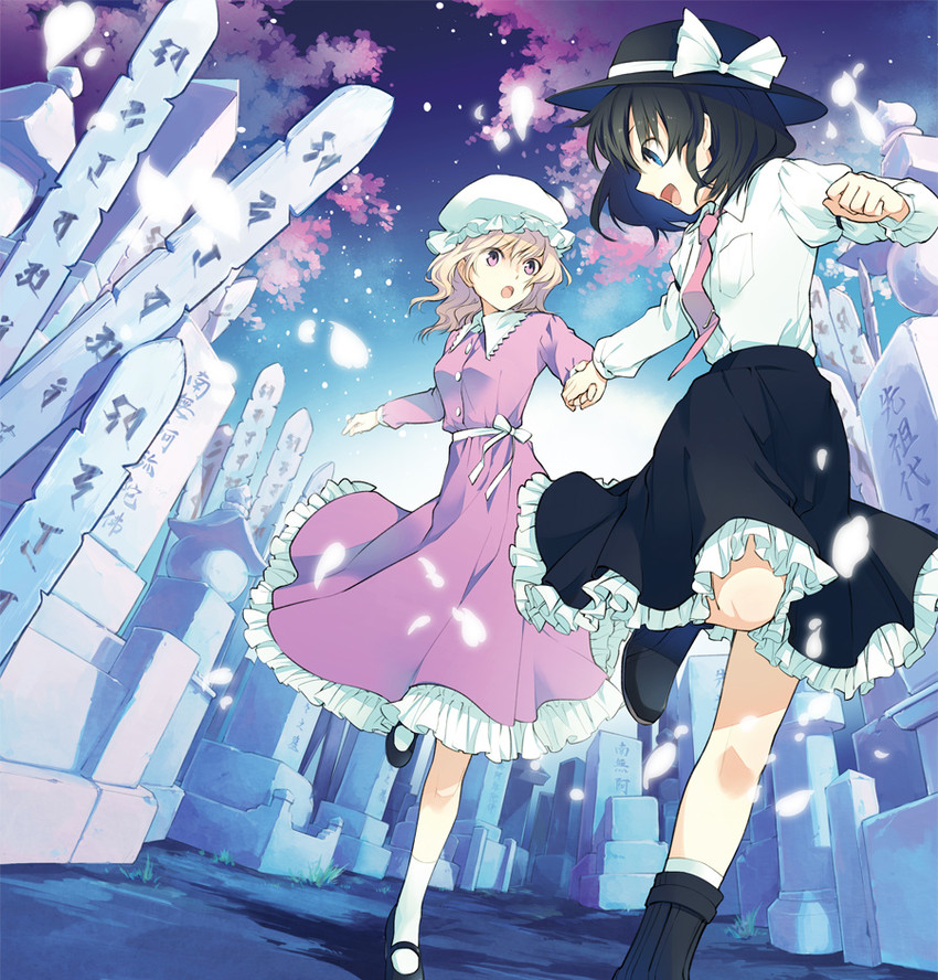 usami renko and maribel hearn (touhou and 2 more) drawn by nakatani_nio