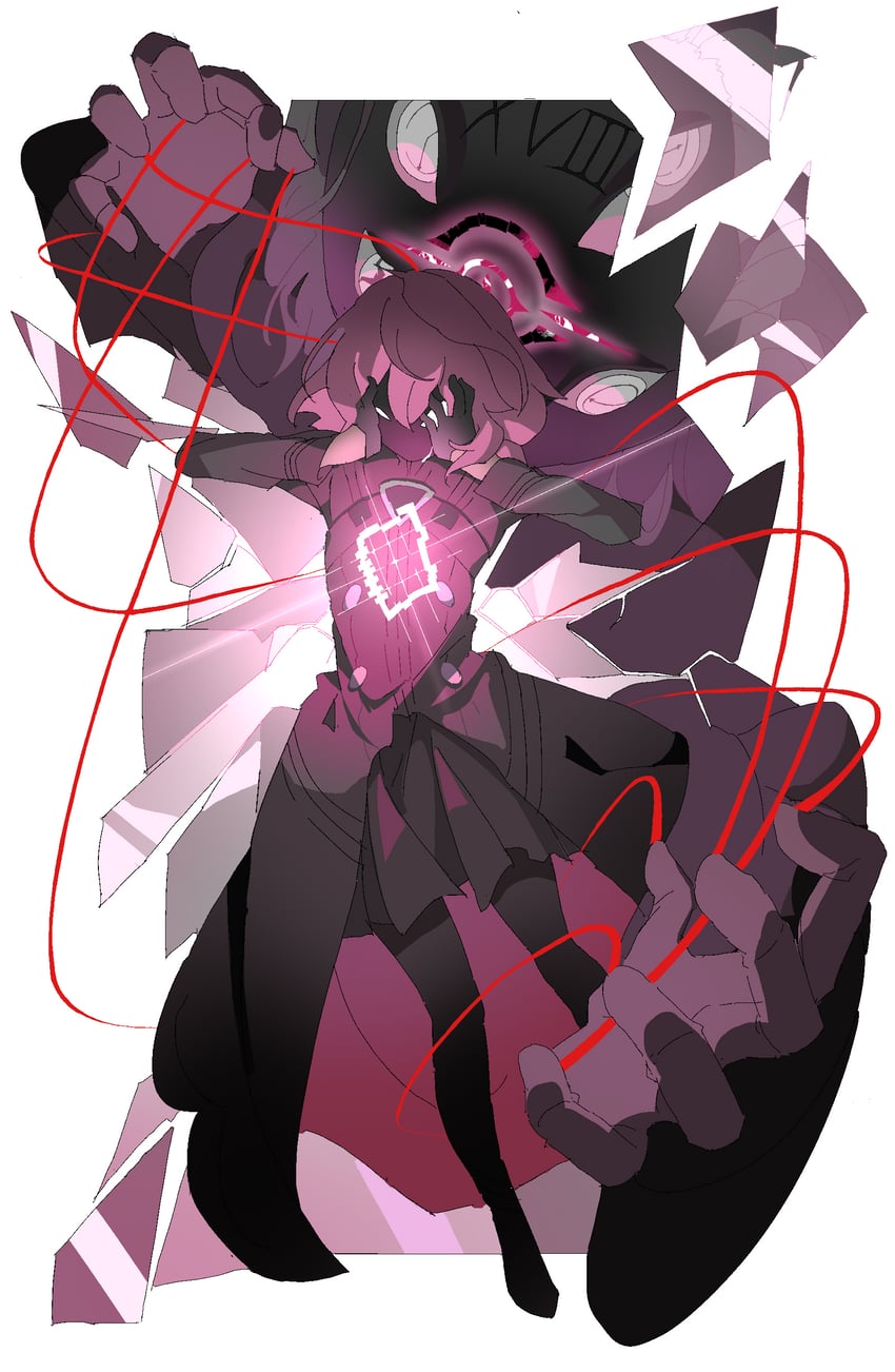 hoshino, hoshino terror, and underground dweller (blue archive) drawn by fuyubone