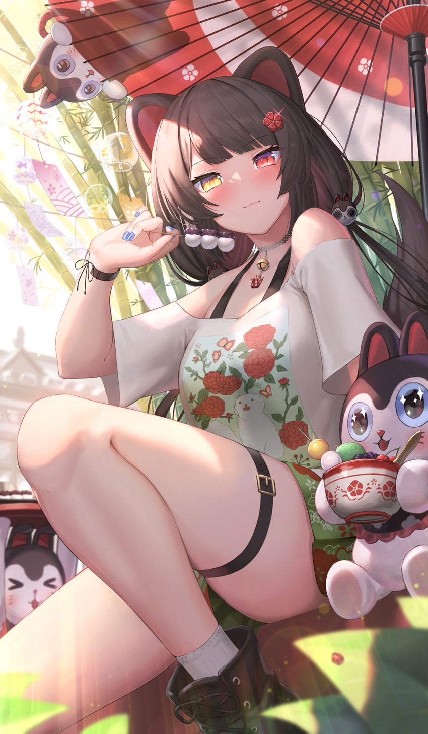inui toko and banken (nijisanji) drawn by suraimu_(suraimuraimu)