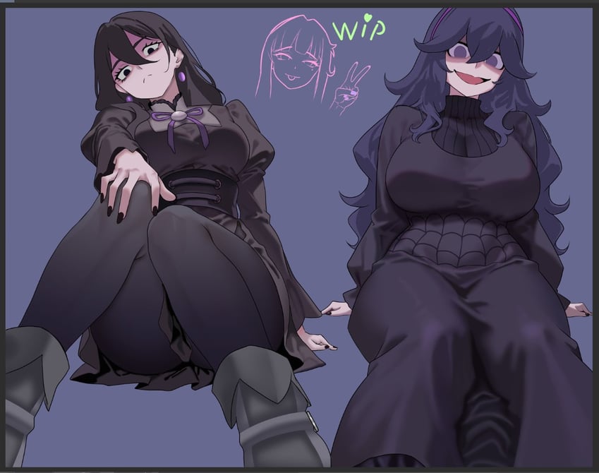 hex maniac (pokemon and 2 more) drawn by shani_taiwo