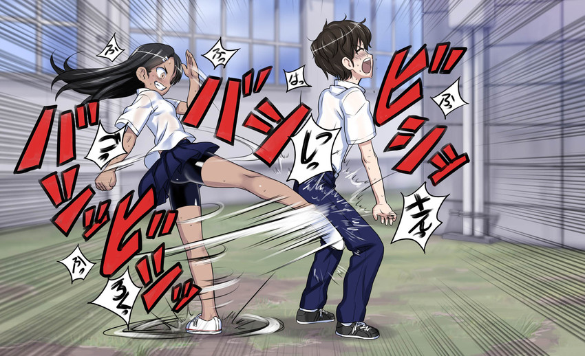 nagatoro hayase and hachiouji naoto (ijiranaide nagatoro-san) drawn by 774_(nanashi)