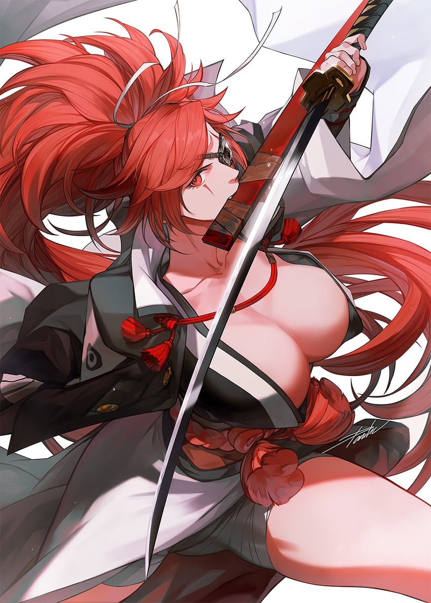 baiken (guilty gear and 1 more) drawn by danhu