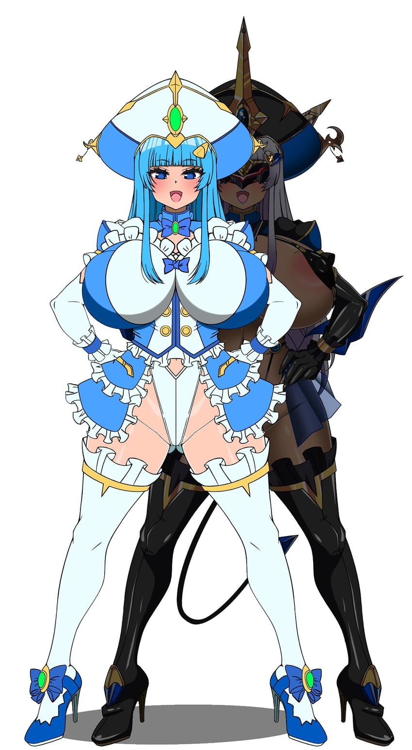 doumyouji kotetu, slave rain, and arty rain (ts magical girl nao) drawn by frozen_gingasan