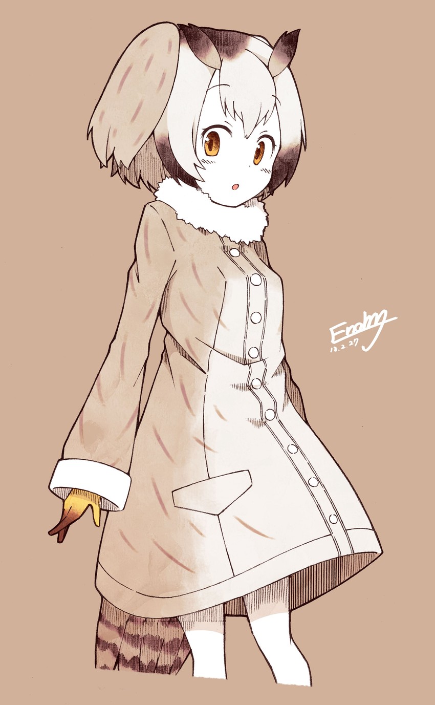 northern white-faced owl (kemono friends) drawn by enk_0822