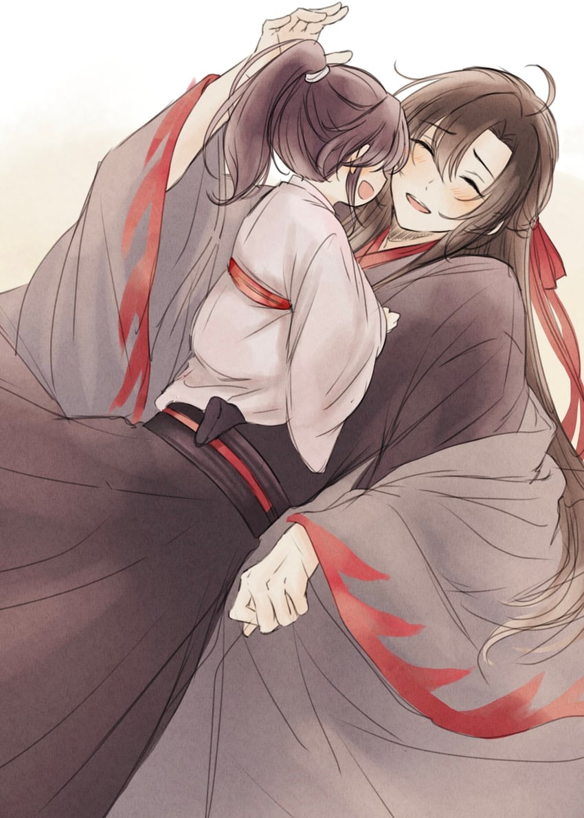 wei wuxian and lan sizhui (modao zushi) drawn by semiusa1010