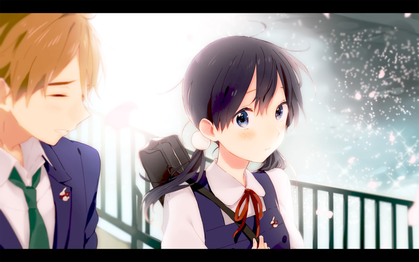 kitashirakawa tamako and ooji mochizou (tamako market) drawn by momose_(oqo)