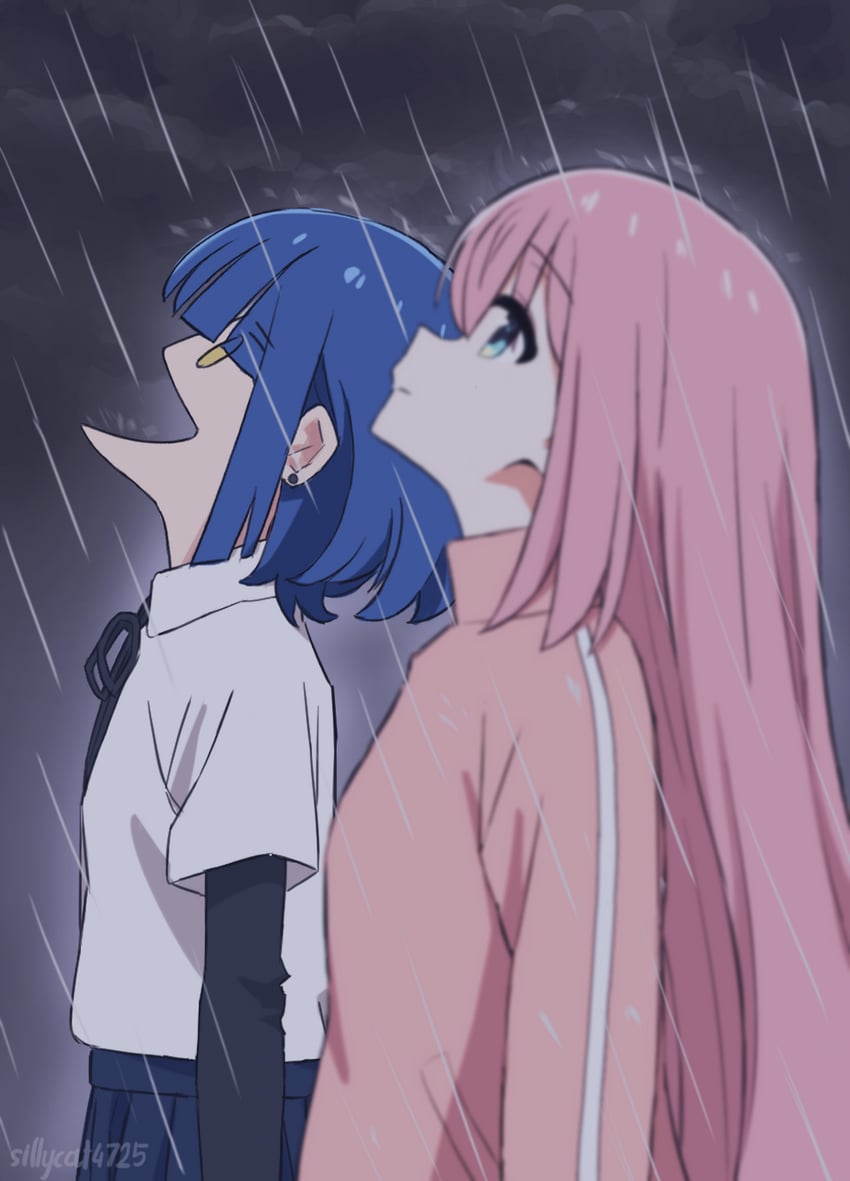 gotoh hitori and yamada ryo (bocchi the rock!) drawn by fuzake_neko