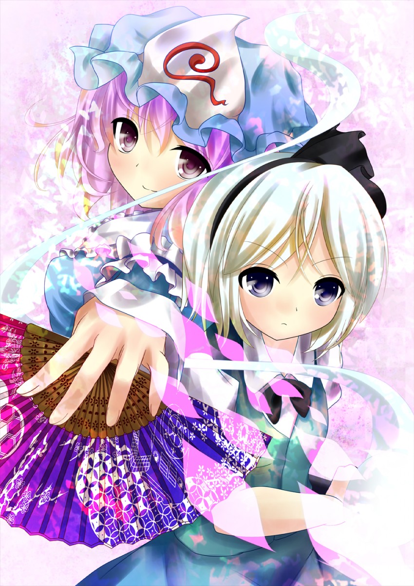 konpaku youmu and saigyouji yuyuko (touhou) drawn by maisaki_miyabi