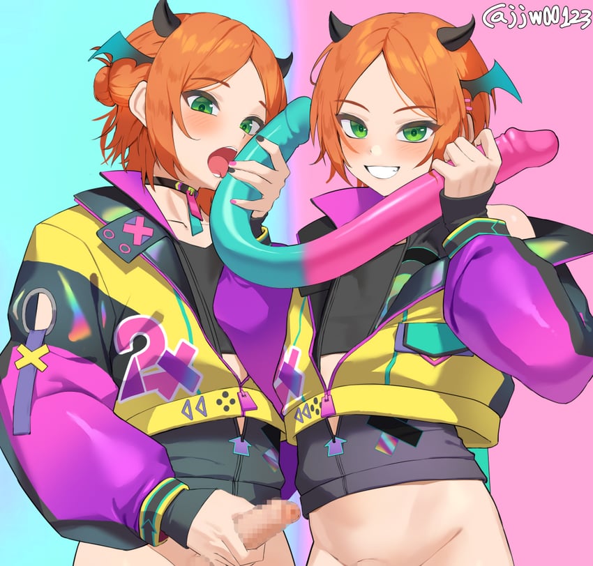 aoi hinata and aoi yuta (ensemble stars!) drawn by g1_(jjw00123)